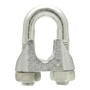 Serre-câble à étrier pour câbles en acier galvanisé 5 mm – équivalent DIN 741