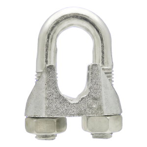Serre-câble à étrier galvanisé pour câble acier 6 mm – équivalent DIN 741