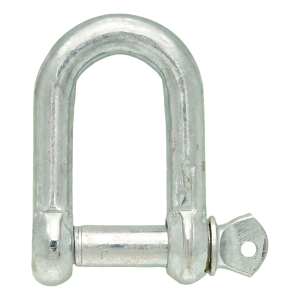 Manille droite galvanisée 22 mm – axe fileté M22