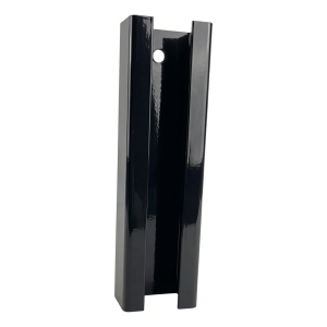 Connecteur de poteau pour panneaux de clôture 60×40 mm – noir RAL 9005, longueur 190 mm