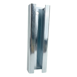 Connecteur de poteau pour panneaux 60×40 mm – galvanisé, longueur 190 mm