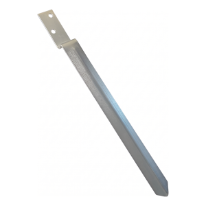 Support de poteau à enfoncer type L400, galvanisé argent