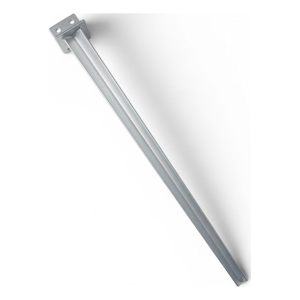 Support de poteau à enfoncer type L500, galvanisé argent