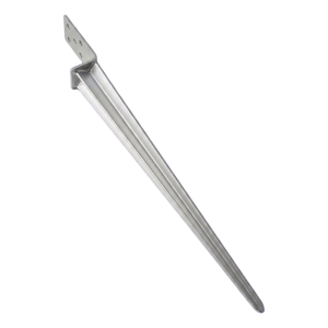 Support de poteau à enfoncer type L600, galvanisé argent