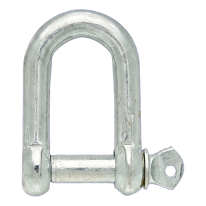Manille droite galvanisée 32 mm – axe fileté M32