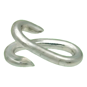 Maillon de jonction à river galvanisé 4 mm – connecteur de chaîne, charge nominale 30 kg