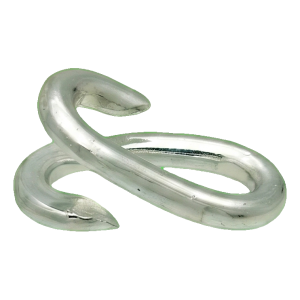 Maillon de jonction à river galvanisé 5 mm – connecteur de chaîne, charge nominale 50 kg