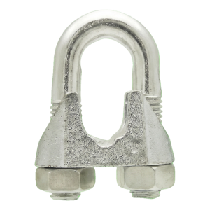 Serre-câble à étrier galvanisé pour câbles en acier 10 mm – équivalent DIN 741