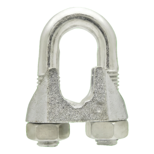 Serre-câble à étrier pour câbles en acier galvanisé 14 mm – équivalent DIN 741