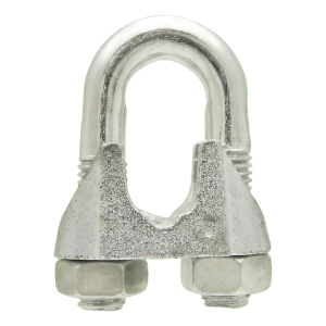 Serre-câble à étrier pour câbles en acier galvanisé 16 mm – équivalent DIN 741