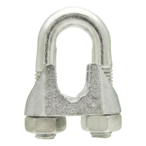 Serre-câble à étrier pour câbles en acier galvanisé 22 mm – équivalent DIN 741