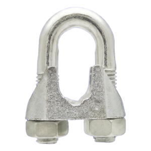 Serre-câble à étrier galvanisé pour câbles acier 26 mm – équivalent DIN 741