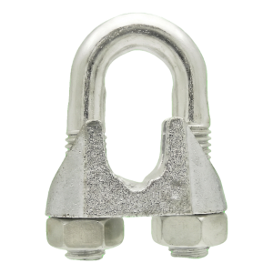 Serre-câble à étrier pour câbles en acier galvanisé 19–20 mm – équivalent DIN 741