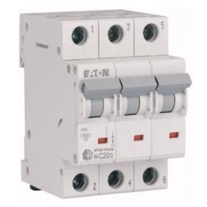 Eaton Disjoncteur de surintensité C 20A 3P 6kA