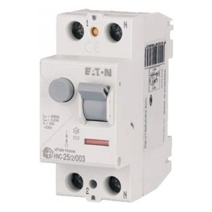 Eaton Disjoncteur à courant résiduel 2P 25A 6kA 30mA AC type