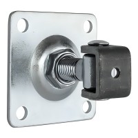 Charnière réglable avec platine M20 100x100x4 mm pour portails et portillons