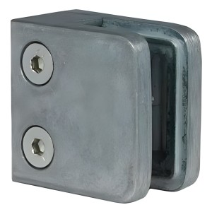 Support pour verre 45x45x26 mm, verre 6-10,76 mm, zamak, système plat, brut