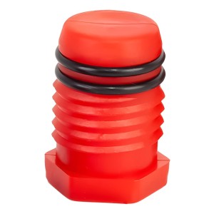 Bouchon de test d'étanchéité pour tubes 25/26 mm rouge