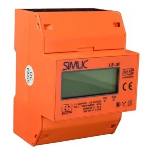 Simtec Compteur d'électricité triphasé 100A