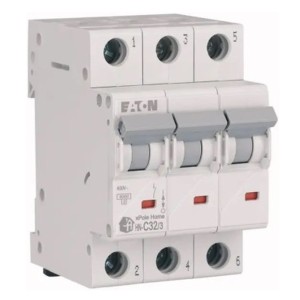 Disjoncteur Eaton C 32A 3P 6kA xPole Home HN