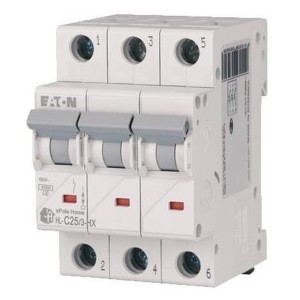 Eaton Disjoncteur de surintensité C 25A 3p 6kA