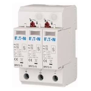 Parafoudre Eaton PV DC Type 1+2 (Classe B+C) 1000V 2P+N 15kA 3,7kV