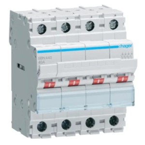 Hager Interrupteur-sectionneur triphasé 4P 40A 400V AC