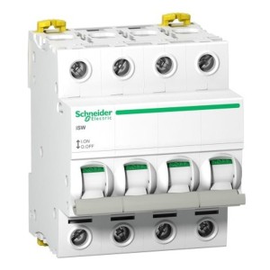 Schneider Electric Interrupteur-sectionneur triphasé 4P 100A 415V AC iSW-100-4
