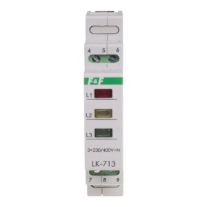 F&F Filipowski Lampe témoin 3×230V+N 3xLED verte
