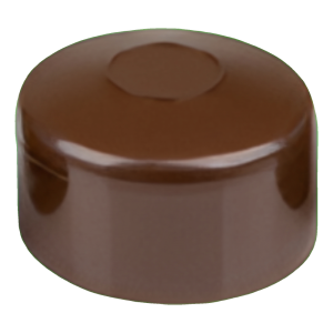 Capuchon pour poteau de clôture Ø 76 mm, marron