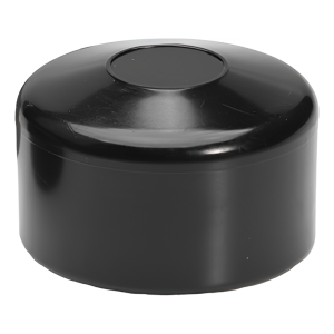 Capuchon pour poteau de clôture Ø 76 mm, noir