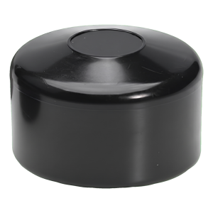 Capuchon pour poteau de clôture 1 1/4" (Ø 42,4 mm), noir
