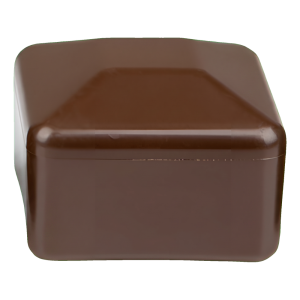 Capuchon pour poteau de clôture 15×15 mm, marron