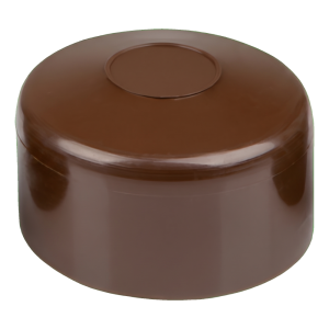 Capuchon pour poteau de clôture Ø 38 mm, marron