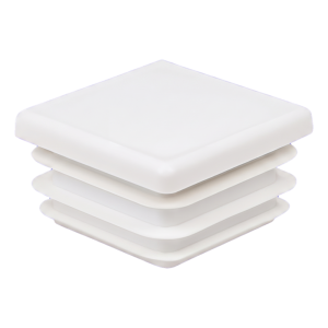 Bouchon pour tube carré 12×12 mm, blanc