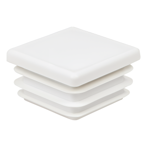 Bouchon pour tube carré 140×140 mm, blanc