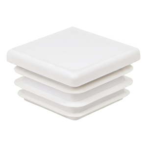 Bouchon pour tube carré 20×20 mm, blanc