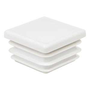 Bouchon pour tube carré 45×45 mm, blanc