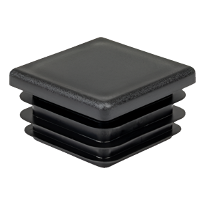 Bouchon pour tube carré 70×70 mm, noir
