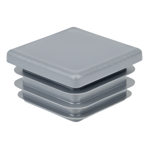 Bouchon pour tube carré 100×100 mm, gris