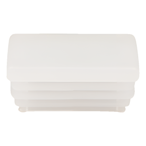 Bouchon pour tube rectangulaire 20×40 mm, incolore