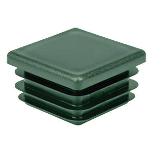 Bouchon pour tube carré 20×20 mm, vert