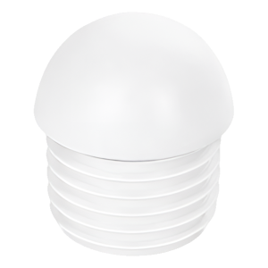 Bouchon pour tube rond bombé Ø 40 mm, blanc
