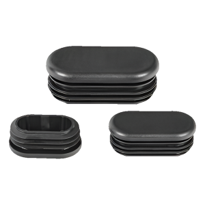 Bouchon pour tube ovale 30×50 mm, noir