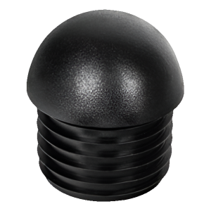 Bouchon pour tube rond bombé Ø 22 mm, noir