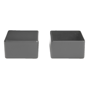 Embout extérieur pour tube de profilé photovoltaïque 40×40 mm, gris
