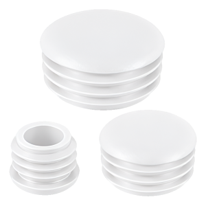 Bouchon pour tube rond bombé Ø 28 mm, blanc