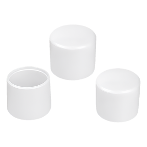 Embout extérieur pour tube rond Ø 6 mm, blanc