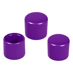 Embout extérieur pour tube rond Ø 25 mm, violet