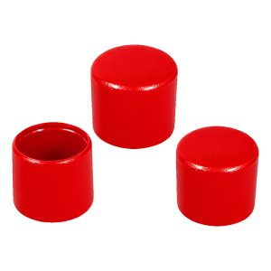Embout extérieur pour tube rond Ø 25 mm, rouge